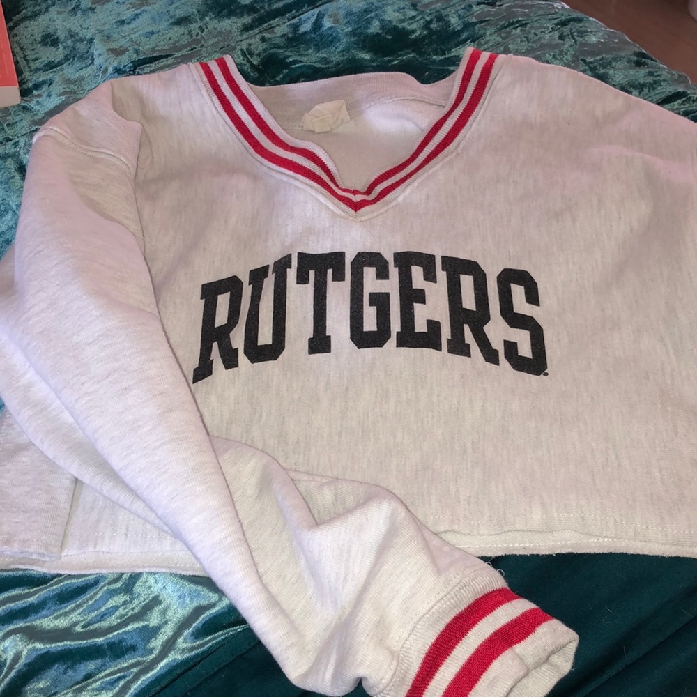 Cropped Champion Rutgers sweatshirt
